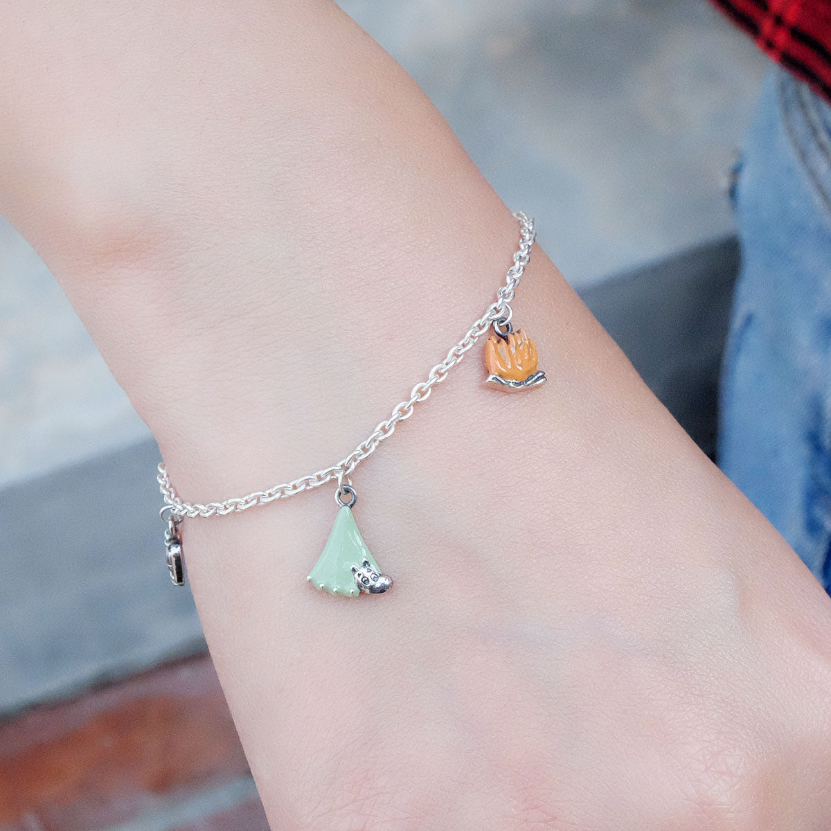 Moomin Camping Adventure Silver Bracelet