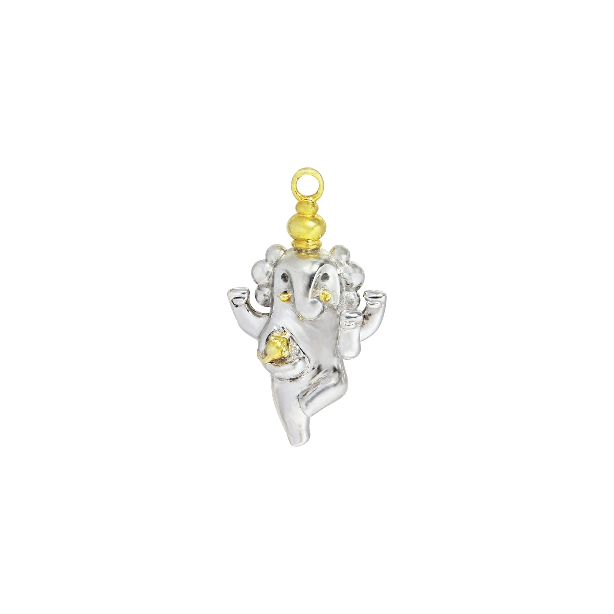 Ganesha Pendant with 14K Gold